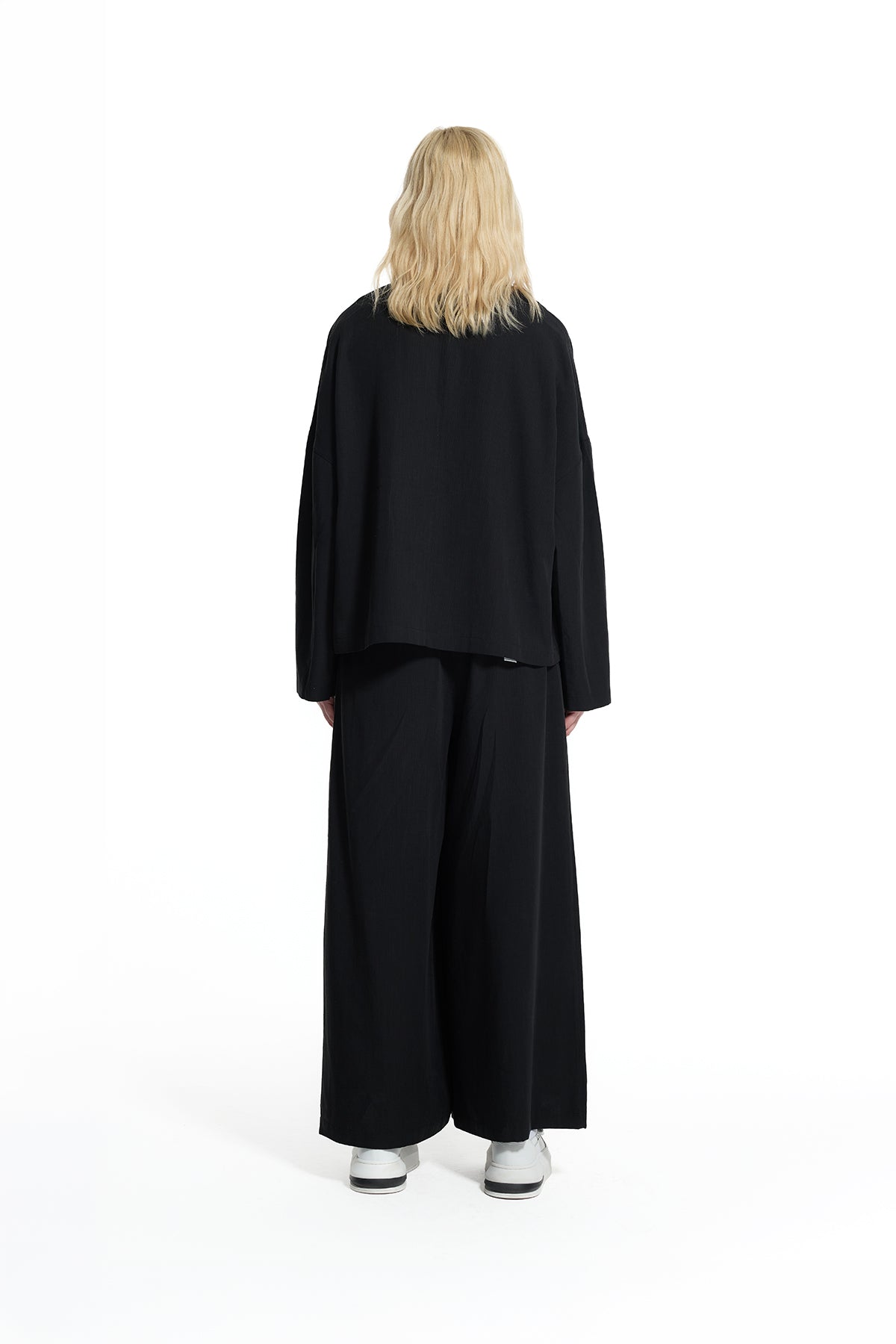 Siyah Kısa Kruvaze Kesim Modern Blazer Ceket 19097
