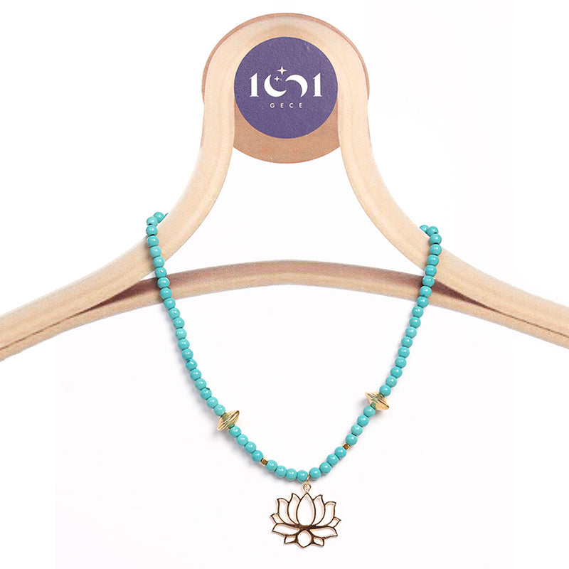 Lotus Uçlu Kolye 8888-11